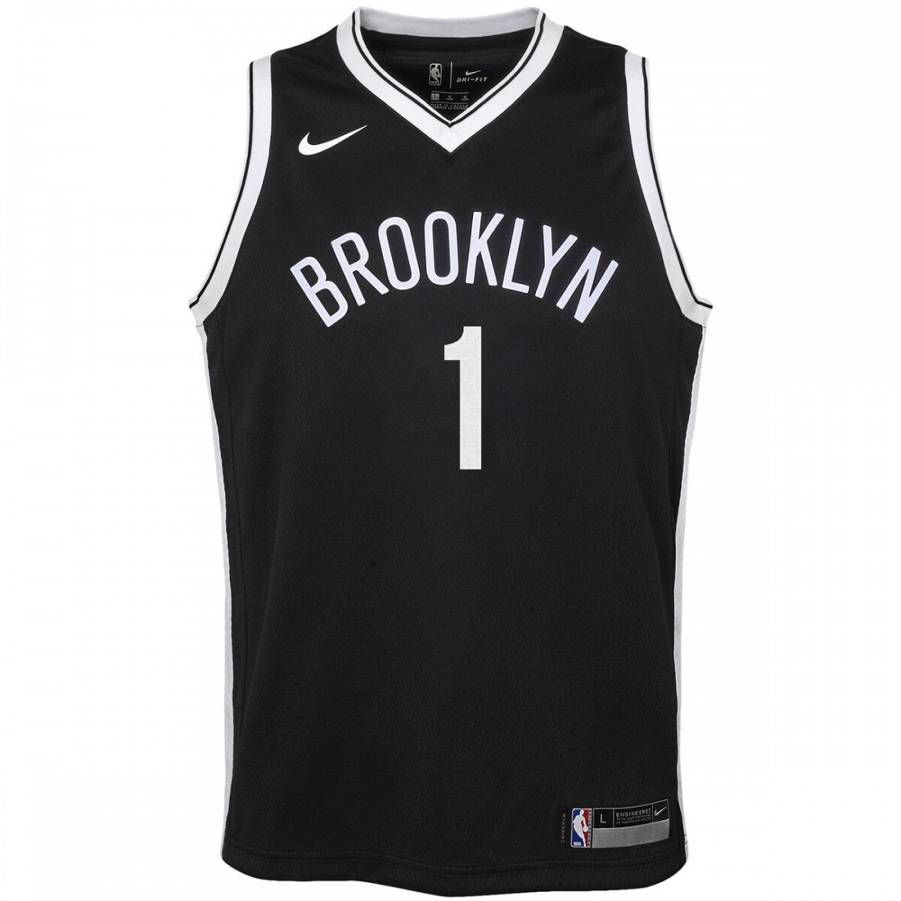 D'Angelo Russell Brooklyn Nets Youth Swingman Jersey Black - Icon Edition-Pro Kit Vault | Brand New 26/27 Sports Jerseys